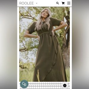 Roolee Olive Taylor Jane Wrap Maxi
